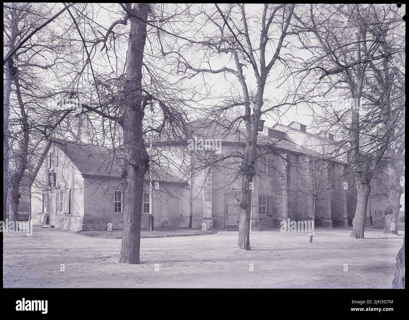 Goethe-Theater, Bad Lauchstädt: Blick aus dem Süden Stockfoto