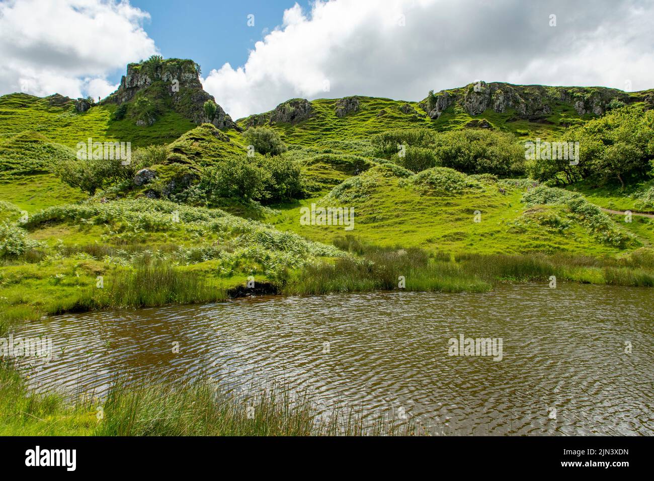 Fairy Glen, in der Nähe von Uig, Isle of Skye, Schottland Stockfoto