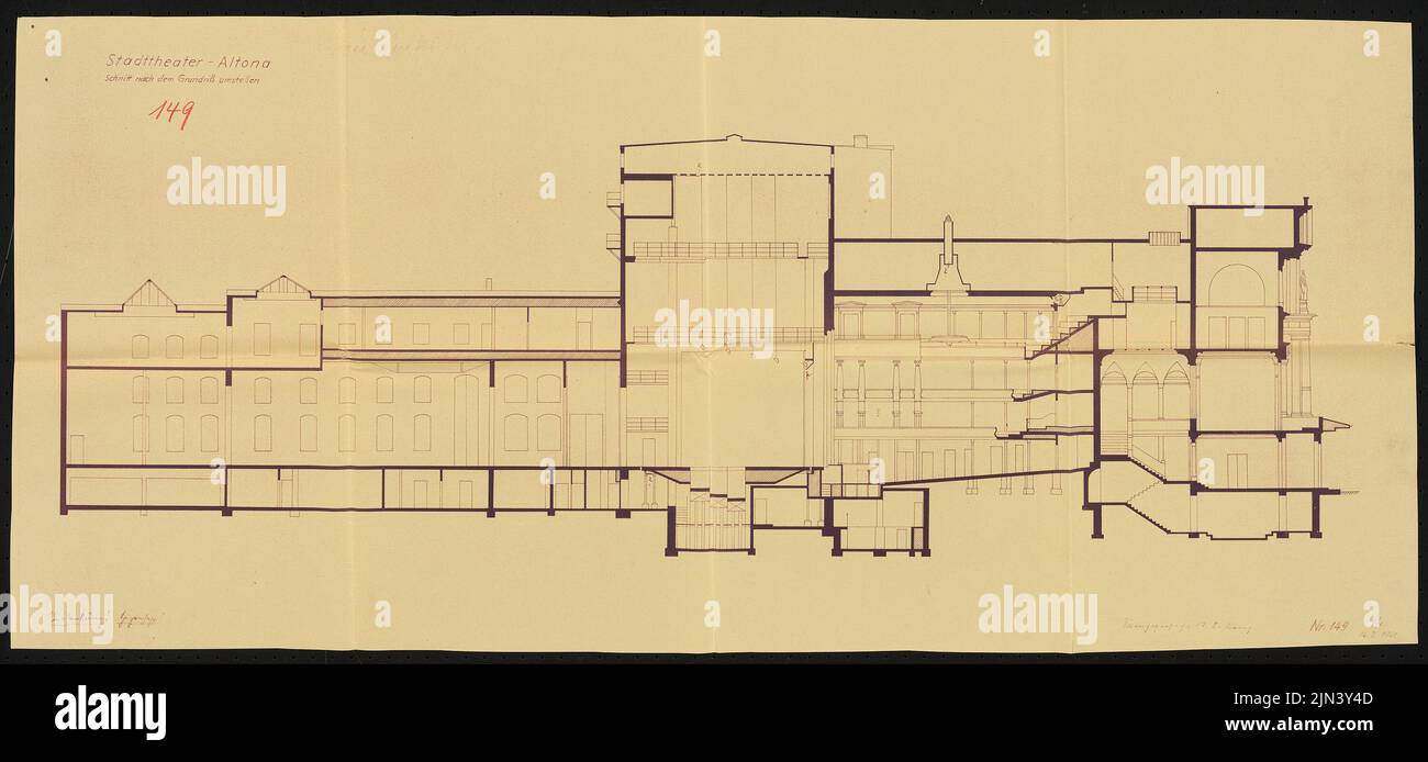 Hanssen & Meerwein (1844-1927, als Architekt): Stadttheater, Altona Stockfoto
