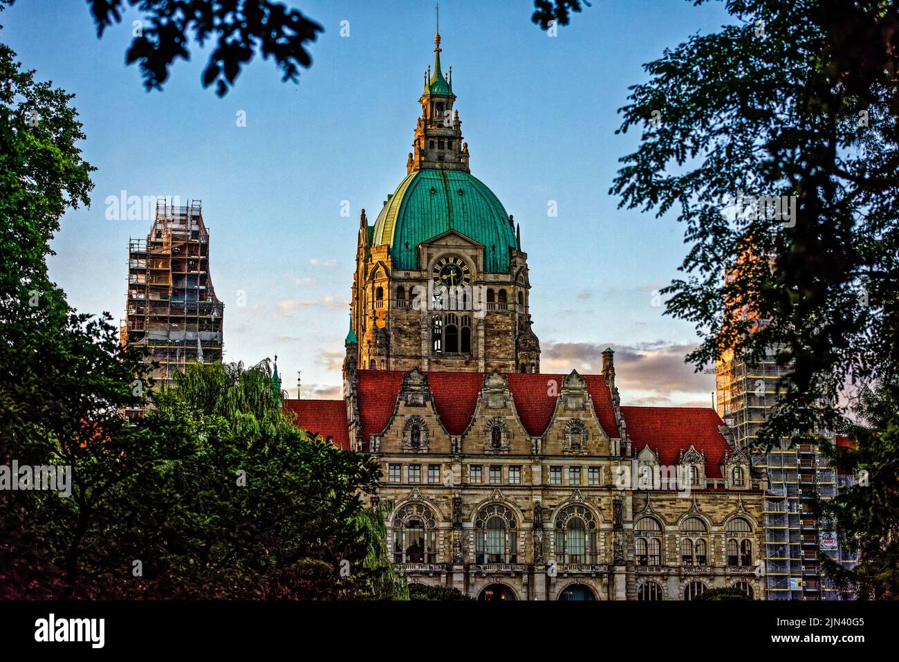 Neues Rathaus Hannover. Deutschland. Stockfoto