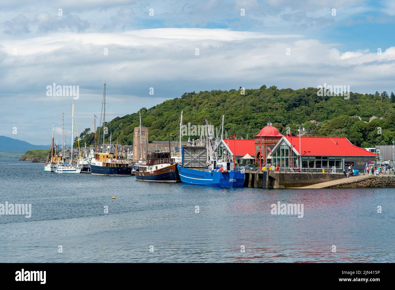 Angelboote, Oban, Argyll, Schottland Stockfoto