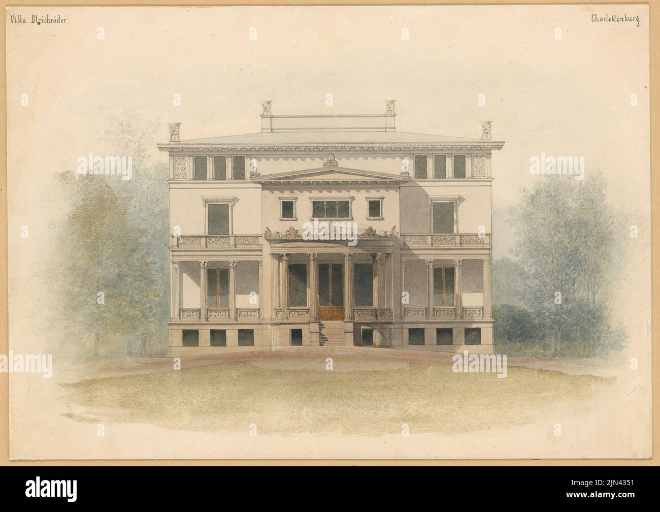 Martin Gropius (1824-1880): Villa Bleichröder, Berlin-Charlottenburg Stockfoto