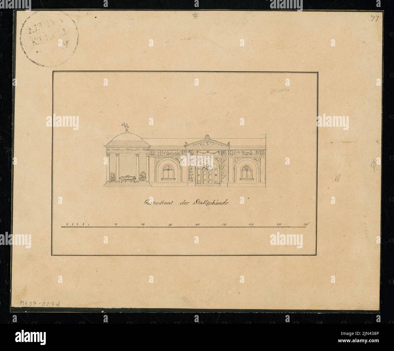 N.N.: Gärtnerwohnung. Monatliches Gewinnspiel im November 1832 Stockfoto