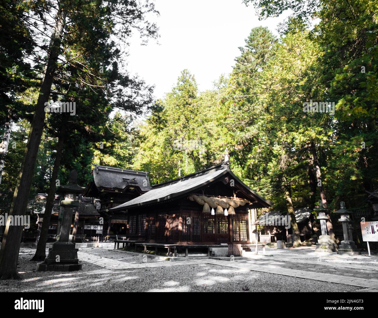 Shimosuwa, Präfektur Nagano, Japan 22. Oktober 2017 Auf dem Gelände