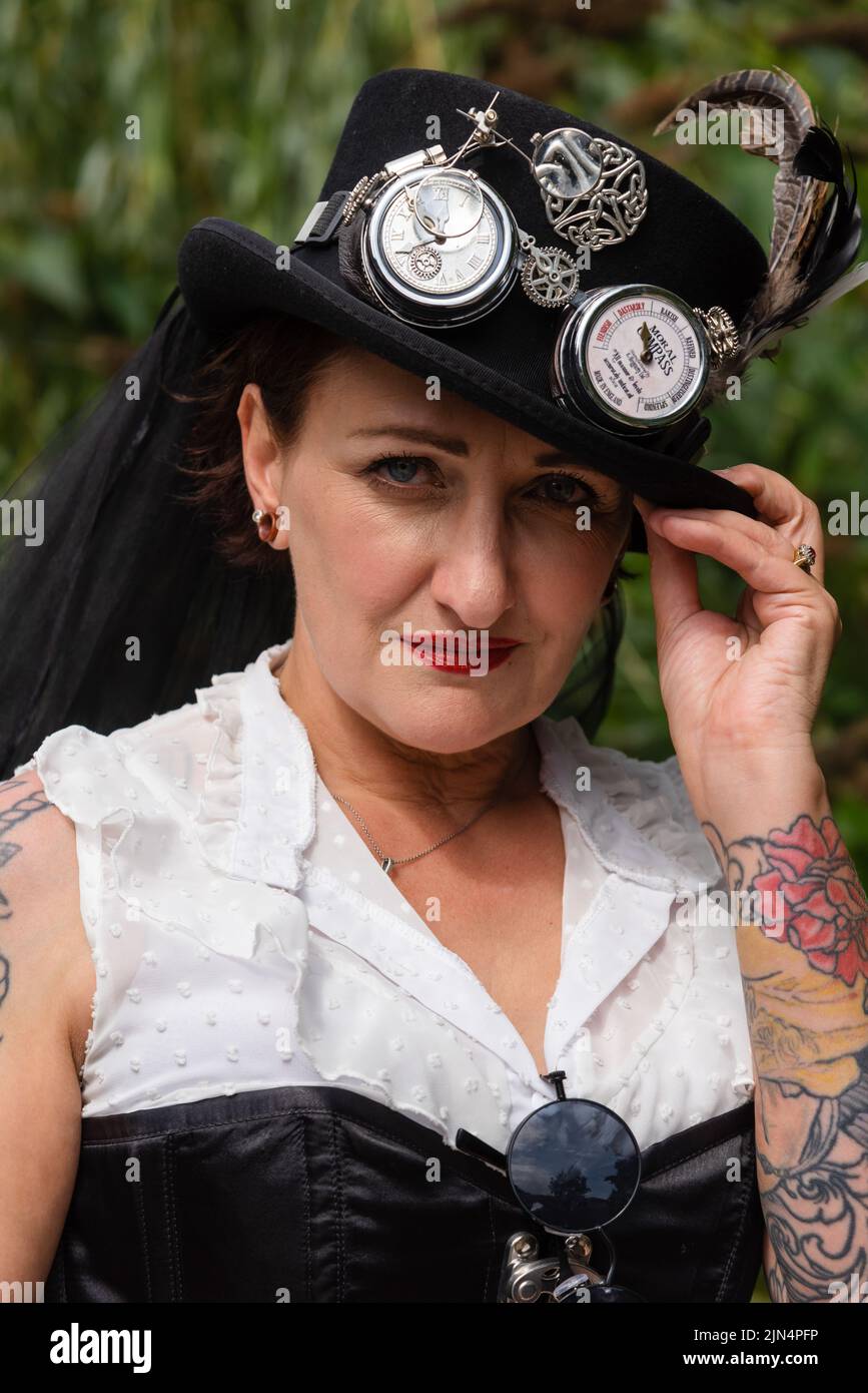 Hebden Bridge Steampunk Festival Stockfoto