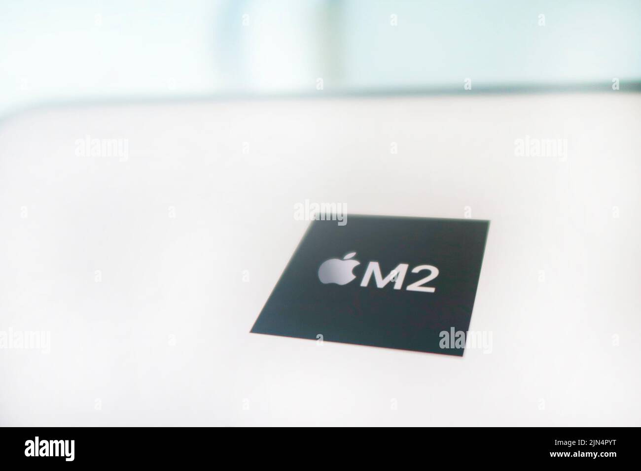 Apple m2-System auf einem Chip (SoC) Stockfoto