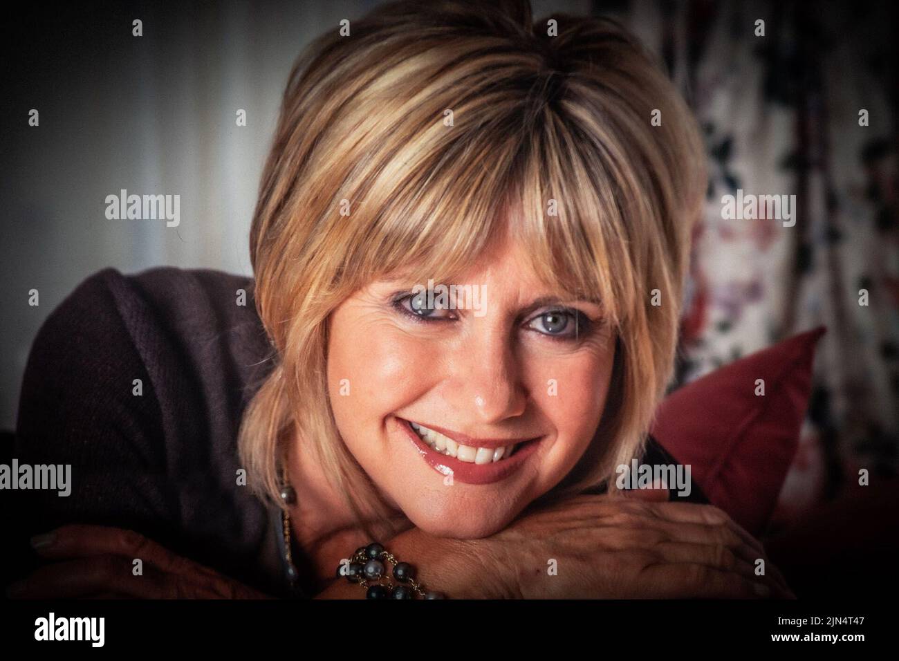 Dame Olivia Newton-John AC DBE war eine britisch-australische Sängerin, Songwriterin, Schauspielerin, Unternehmerin und Aktivistin. Die im Alter von 73 Jahren starb Stockfoto