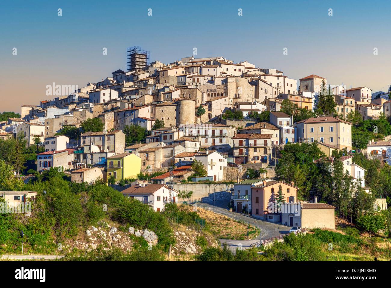 Castel del Monte, L'Aquila, Abruzzen, Italien Stockfoto