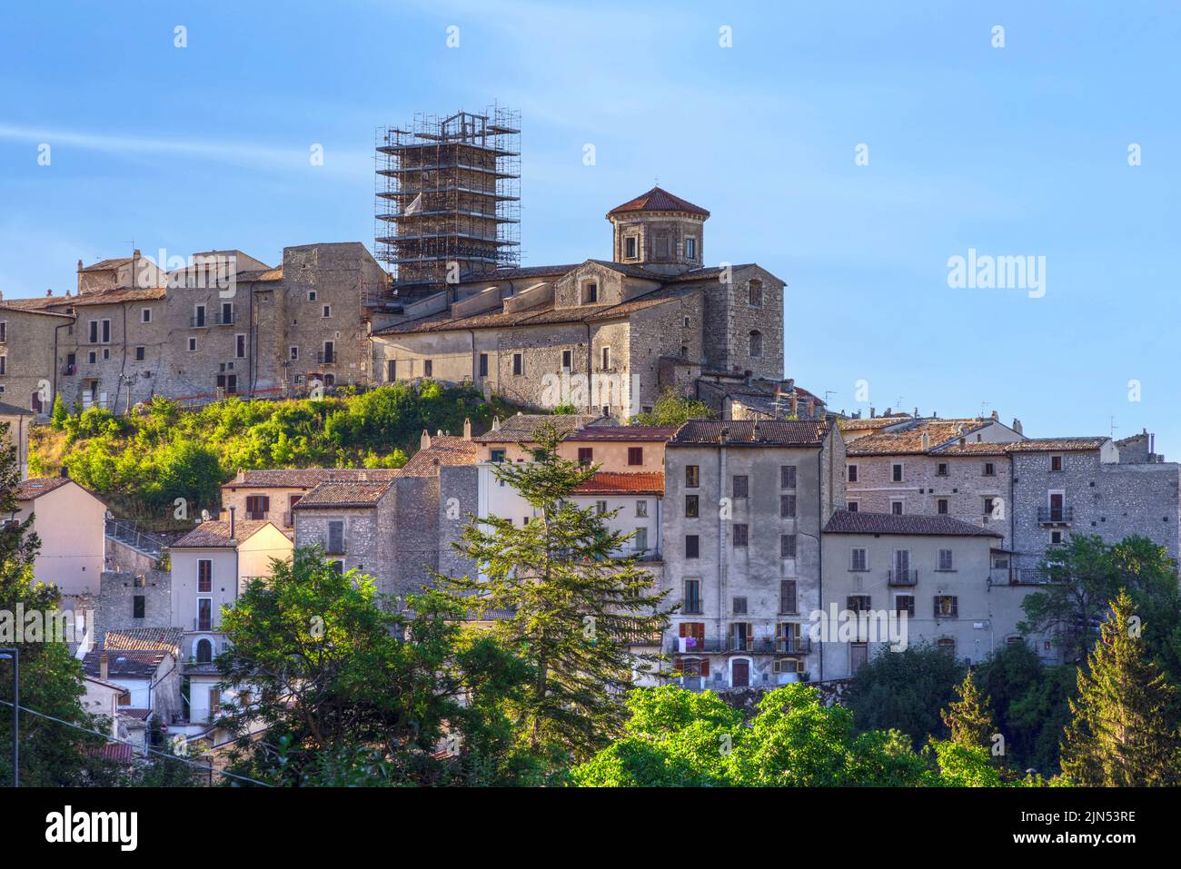 Castel del Monte, L'Aquila, Abruzzen, Italien Stockfoto