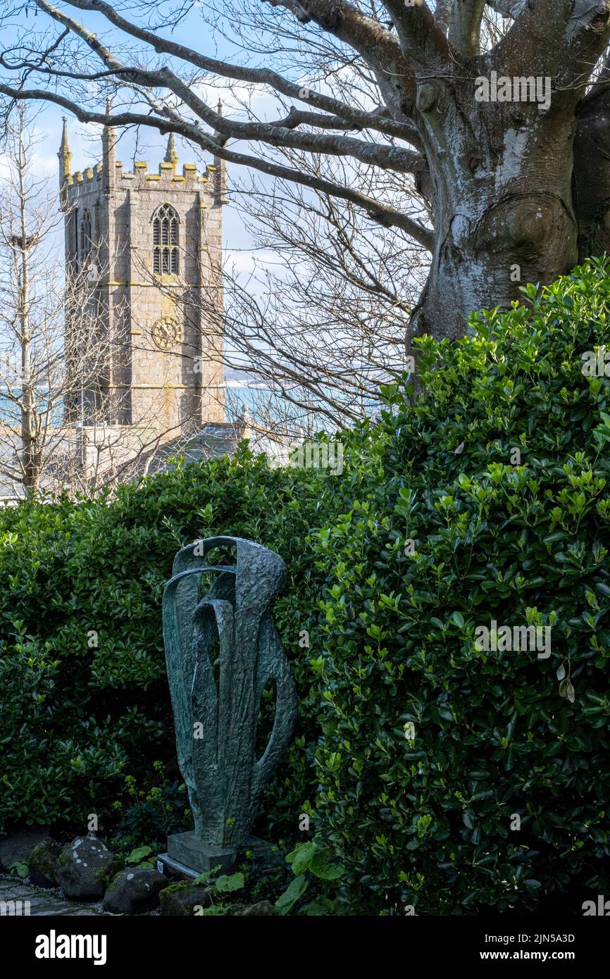 Das Barbara Hepworth Museum und der Skulpturengarten in St. Ives, Cornwall Stockfoto