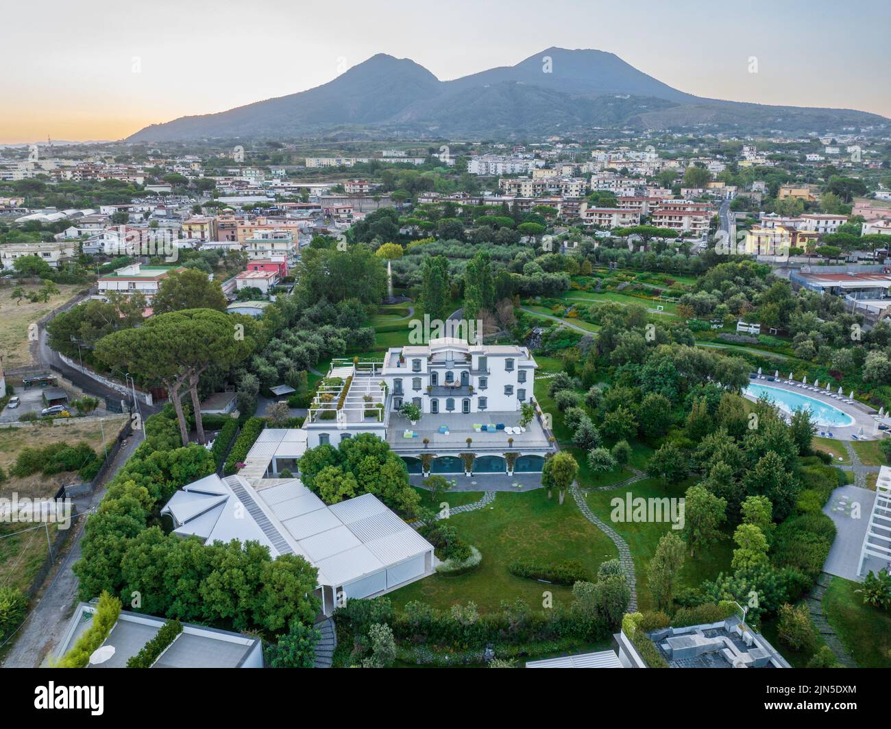 IL SAN CRISTOFORO Hotel auf den Höhen von Herculaneum im Herzen des Vesuv Nationalparks, Neapel Italien Stockfoto