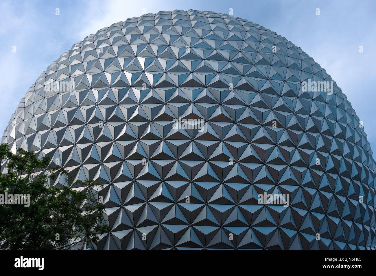 Disney Raumschiff Erde in EPCOT Future World, Walt Disney Word, Orlando, Florida Stockfoto