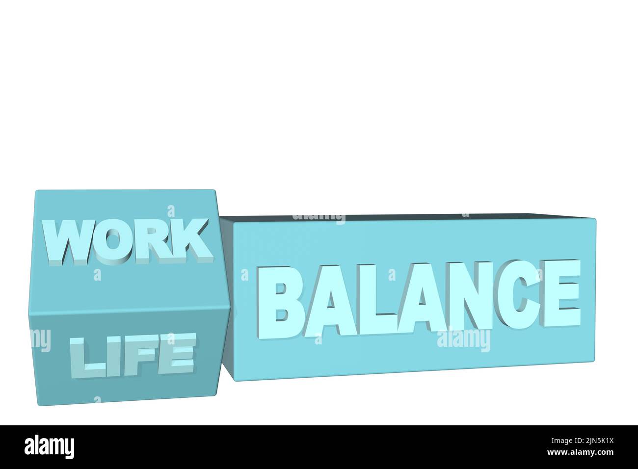 Work Life Balance Konzept Work Play Balance Illustration Karriere Lifestyle Balance Konzept isoliert auf weißem Hintergrund Stockfoto