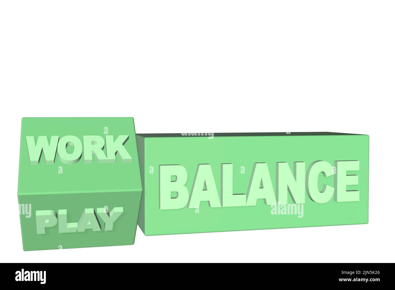 Work Life Balance Konzept Work Play Balance Illustration Karriere Lifestyle Balance Konzept isoliert auf weißem Hintergrund Stockfoto