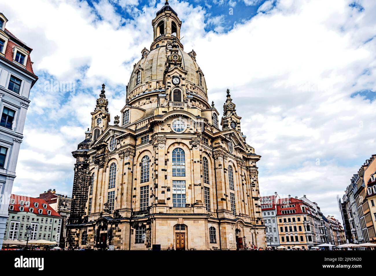 Dresden: Frauenkirche (Sachsen, Deutschland) Stockfoto