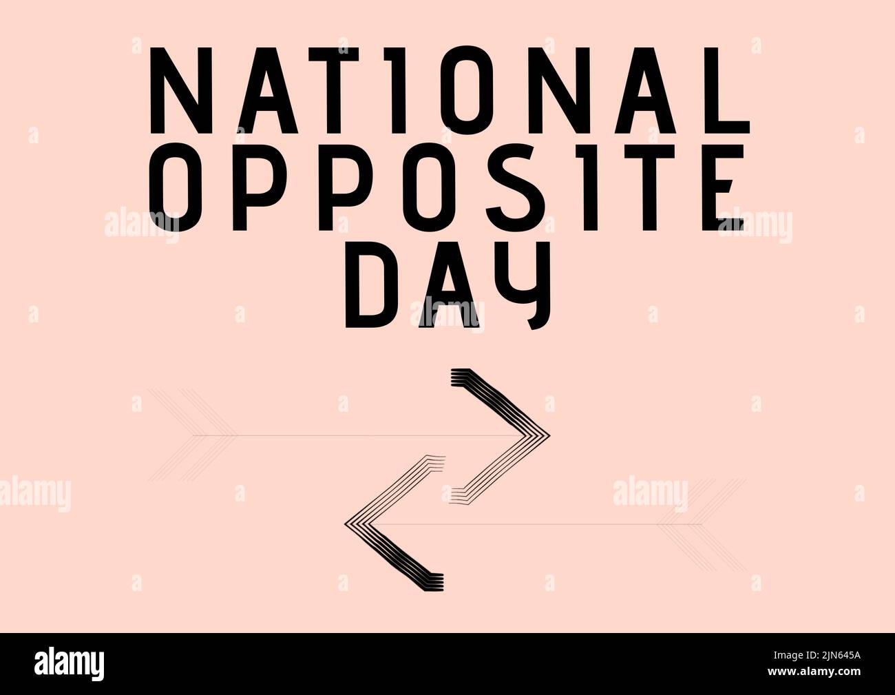 Komposition von nationalem Gegentagstext mit Pfeilen auf rosa Hintergrund Stockfoto