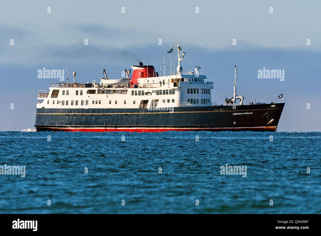 Hebridean Princess ist ein von Noble Caledonia betriebenes Kreuzschiff - Juli 2022 Stockfoto