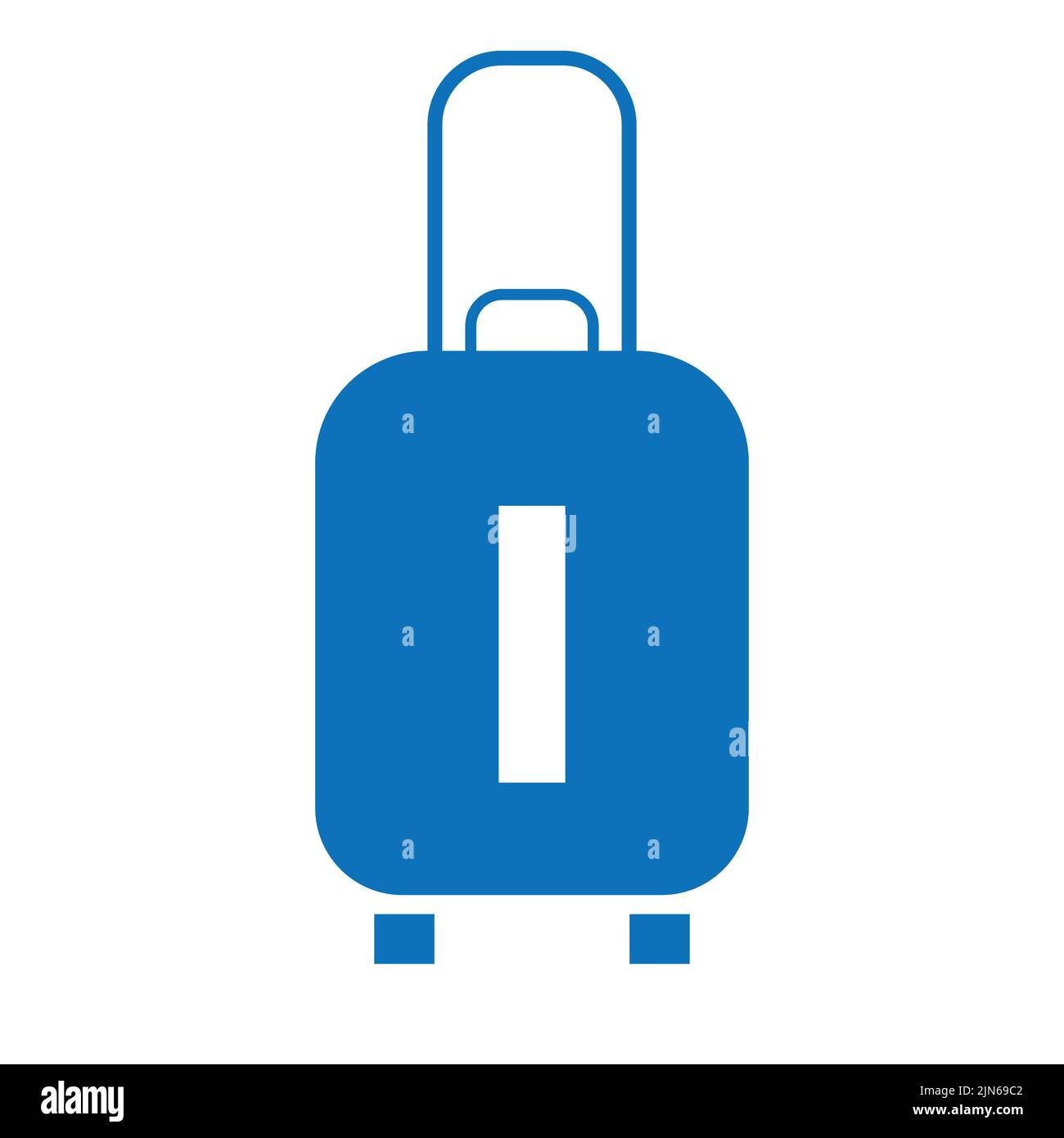 Reiseslogo auf Brief I unterzeichnen. Reisetasche Urlaubsflugzeug mit Tasche Tour und Tourismus-Unternehmen Logo Vektor Stock Vektor