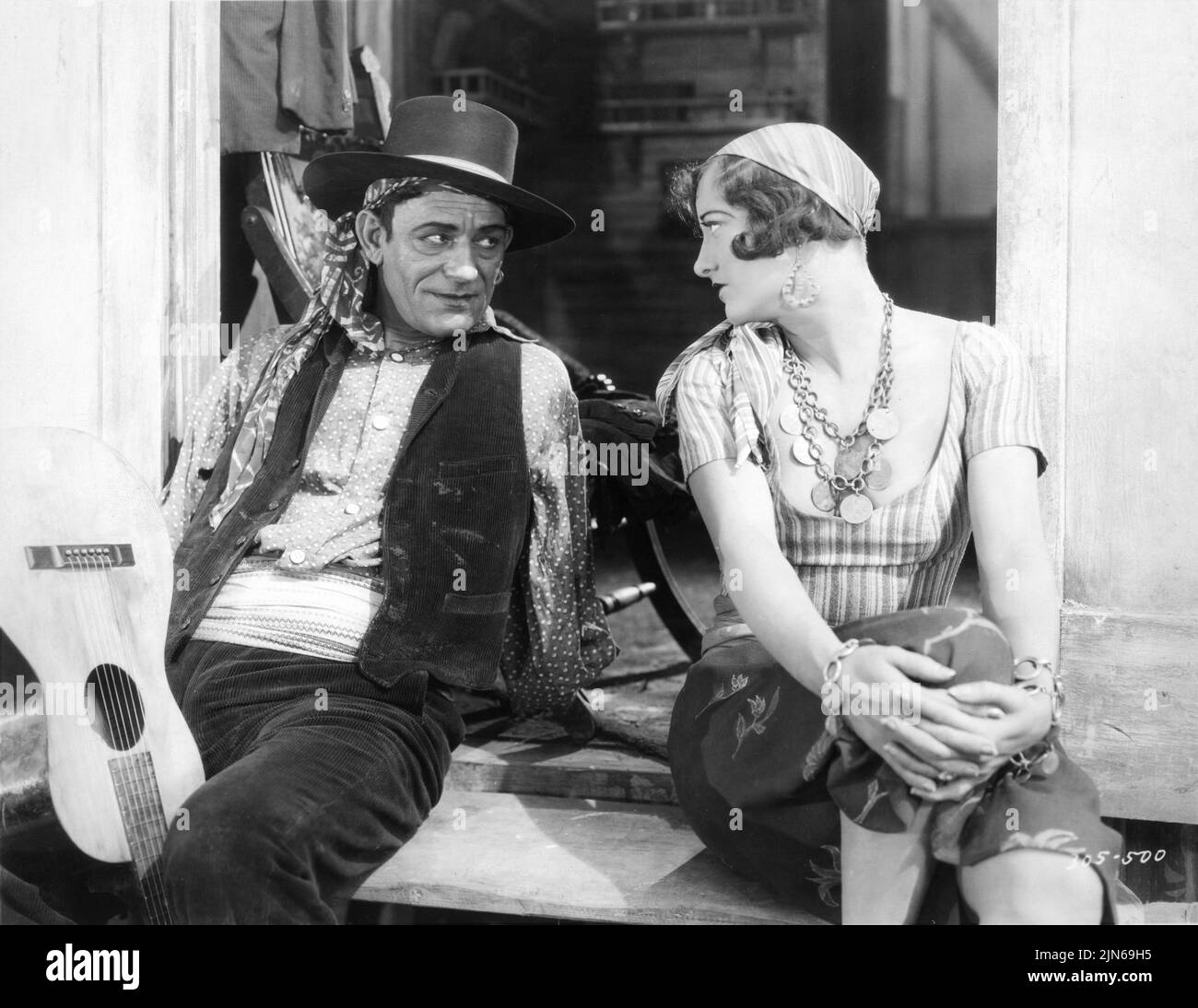 LON CHANEY als Alonzo die Armlose und JOAN CRAWFORD als Nanon in DER UNBEKANNTEN 1927 Regisseur / Story Tod BROWNING Metro Goldwyn Mayer Stockfoto