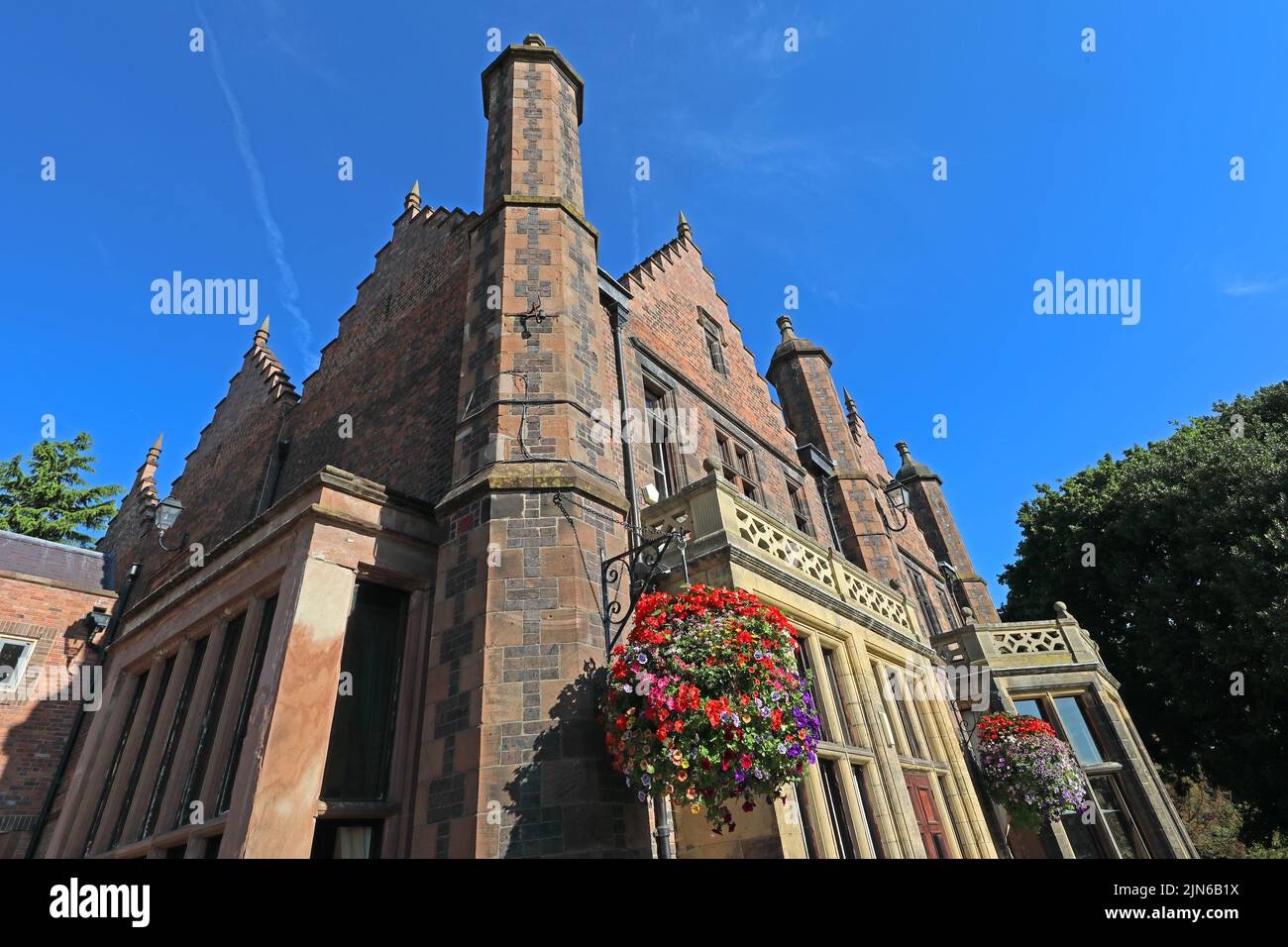 Walton Hall, Landhaus im Walton Gardens Park, Warrington, Keshire, England, Großbritannien Stockfoto