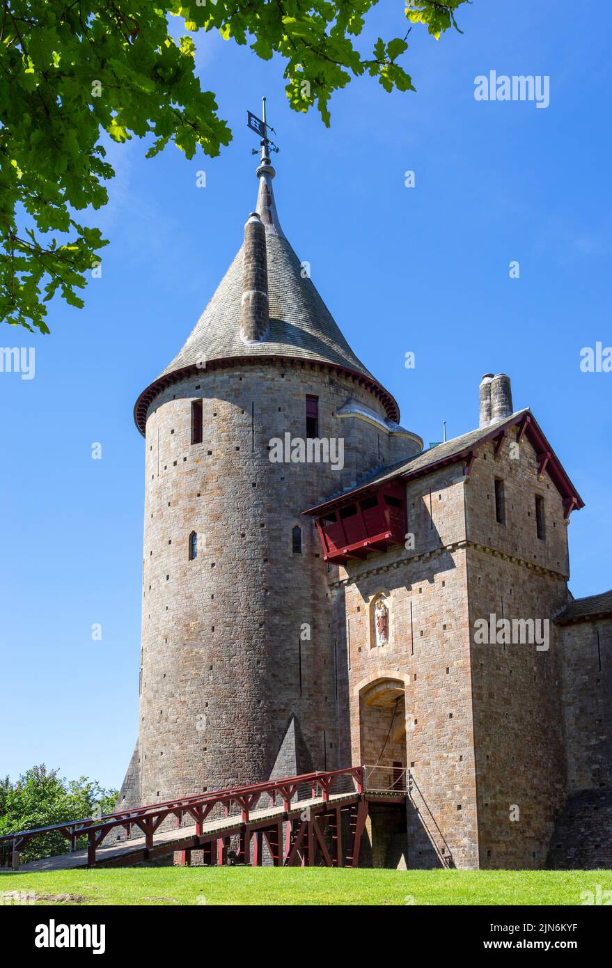 Castell Coch Castle Coch oder Red Castle Tongwynlais Cardiff South Wales UK GB Europa Stockfoto