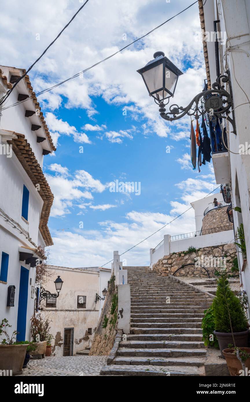 Altstadt von Altea, Alicante, Spanien Stockfoto