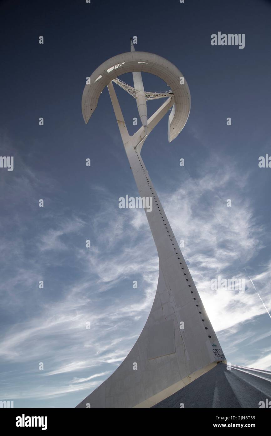 Der Muntjac Communication Tower in Barcelona Stockfoto