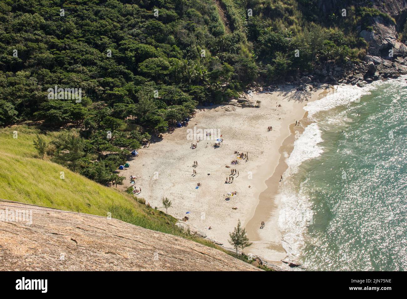 Der wilden Strände Weg in rio de janeiro Stockfoto