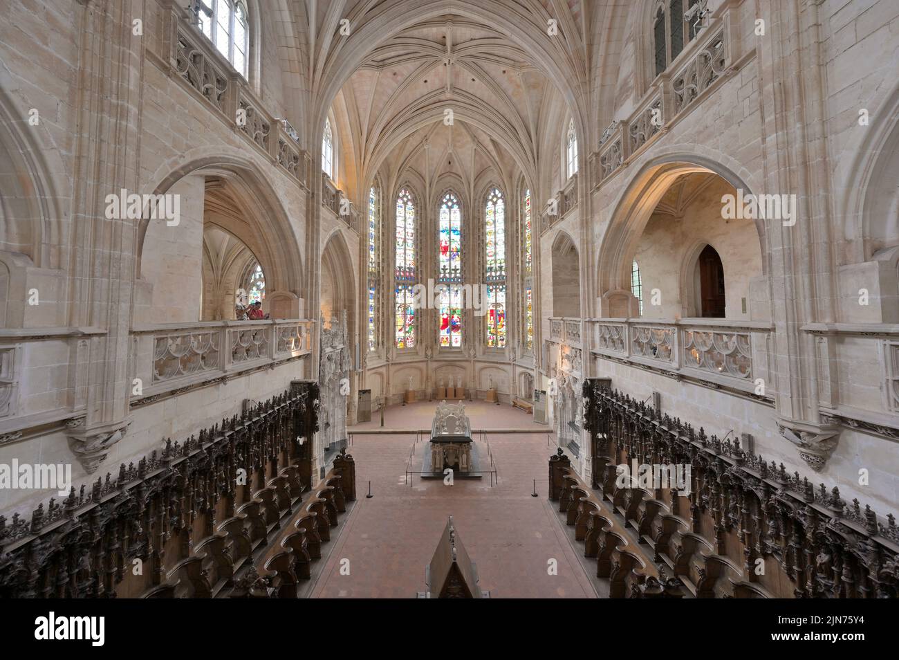 Das prächtige königliche Kloster von Brou, Bourg-en-Bresse FR Stockfoto