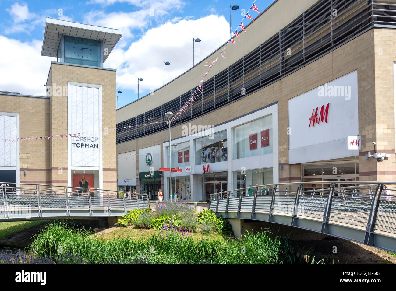Riverside-Einkaufszentrum, Hemel Hempstead, Hertfordshire, England, Vereinigtes Königreich Stockfoto