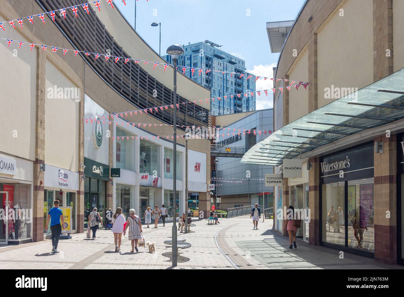 Riverside-Einkaufszentrum, Hemel Hempstead, Hertfordshire, England, Vereinigtes Königreich Stockfoto