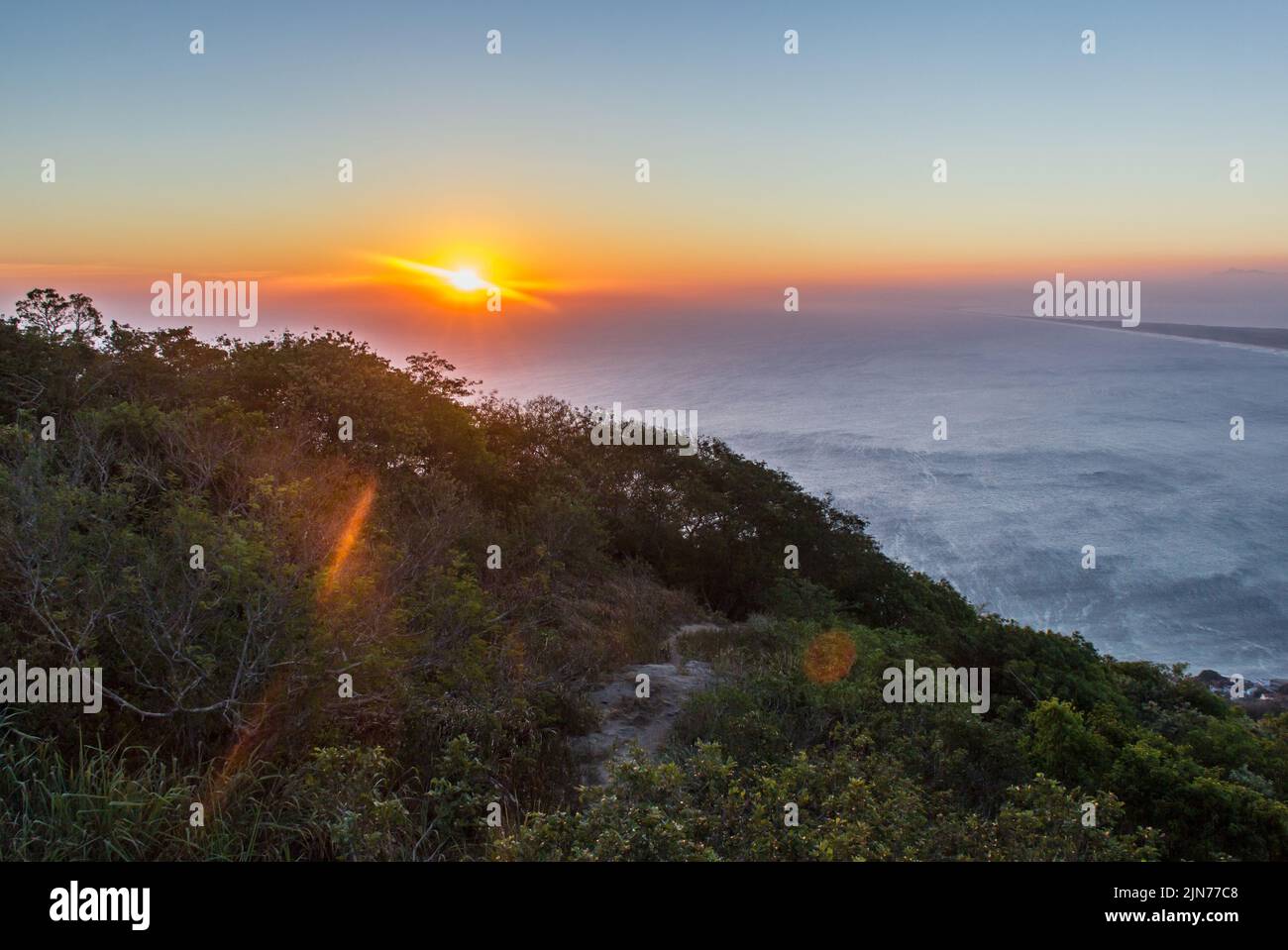 Sehen Sie sich die Telegrafensteinbahn in rio de janeiro an Stockfoto