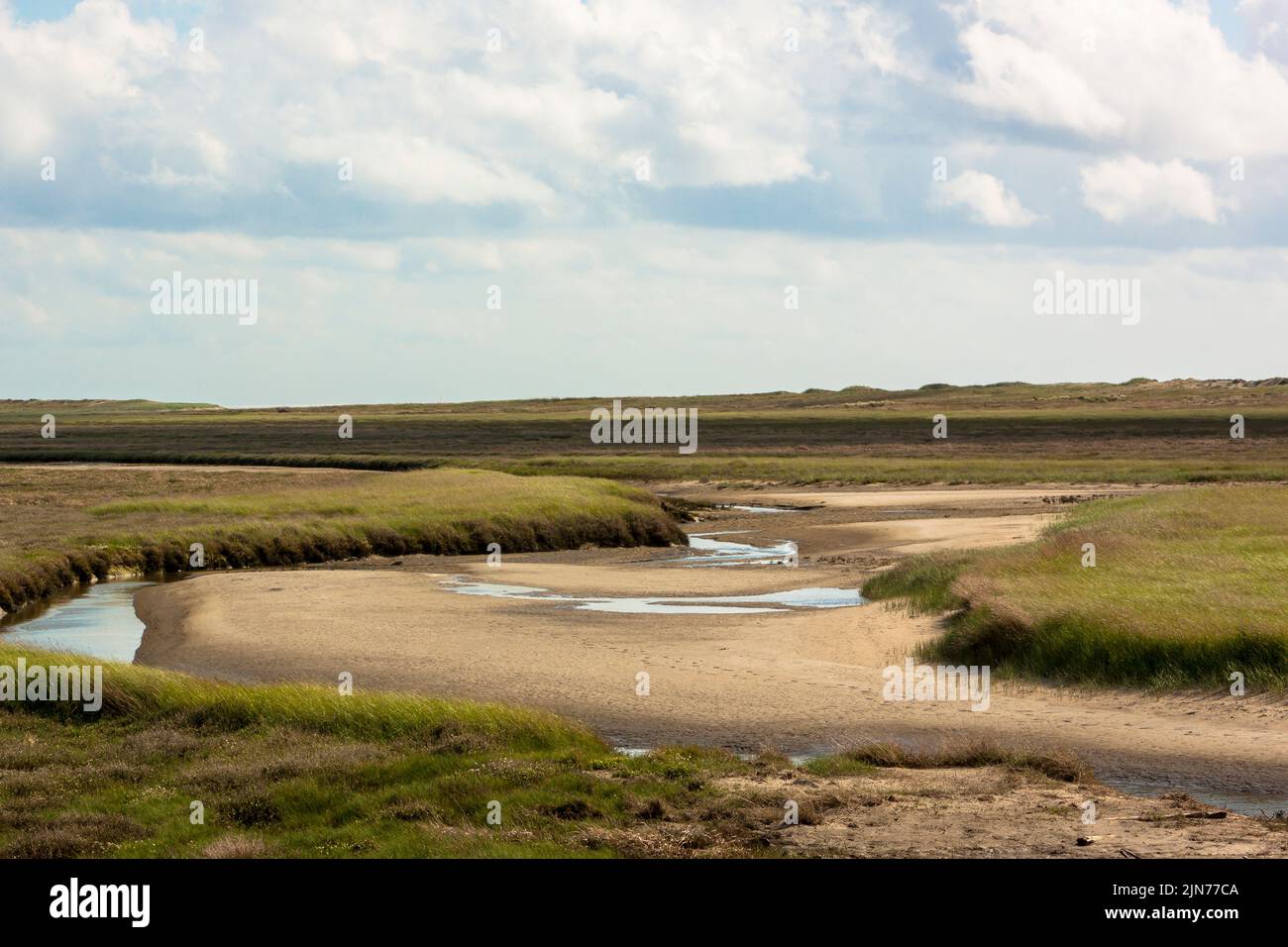 Das Marschland/Marschland Stockfoto