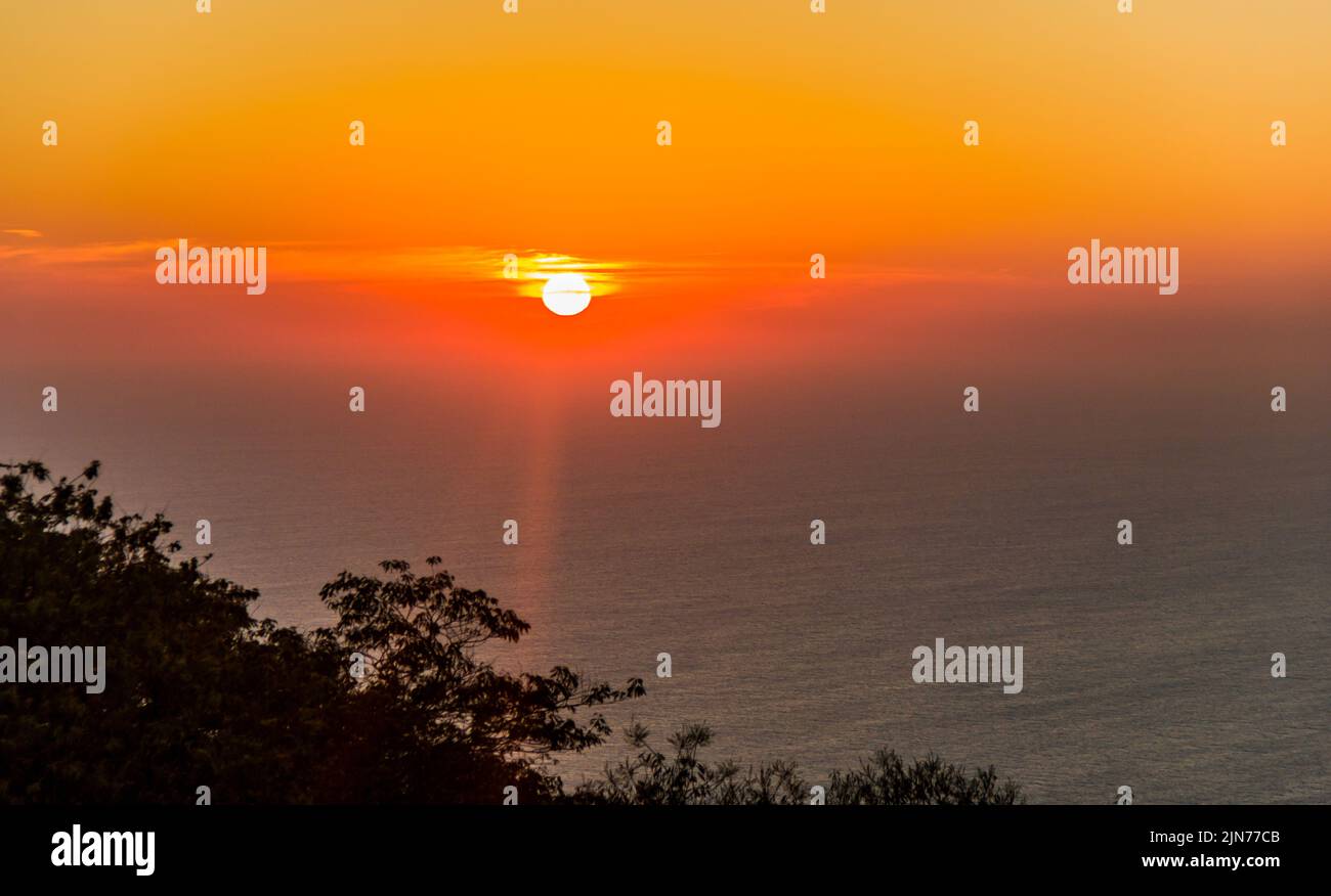 Sehen Sie sich die Telegrafensteinbahn in rio de janeiro an Stockfoto