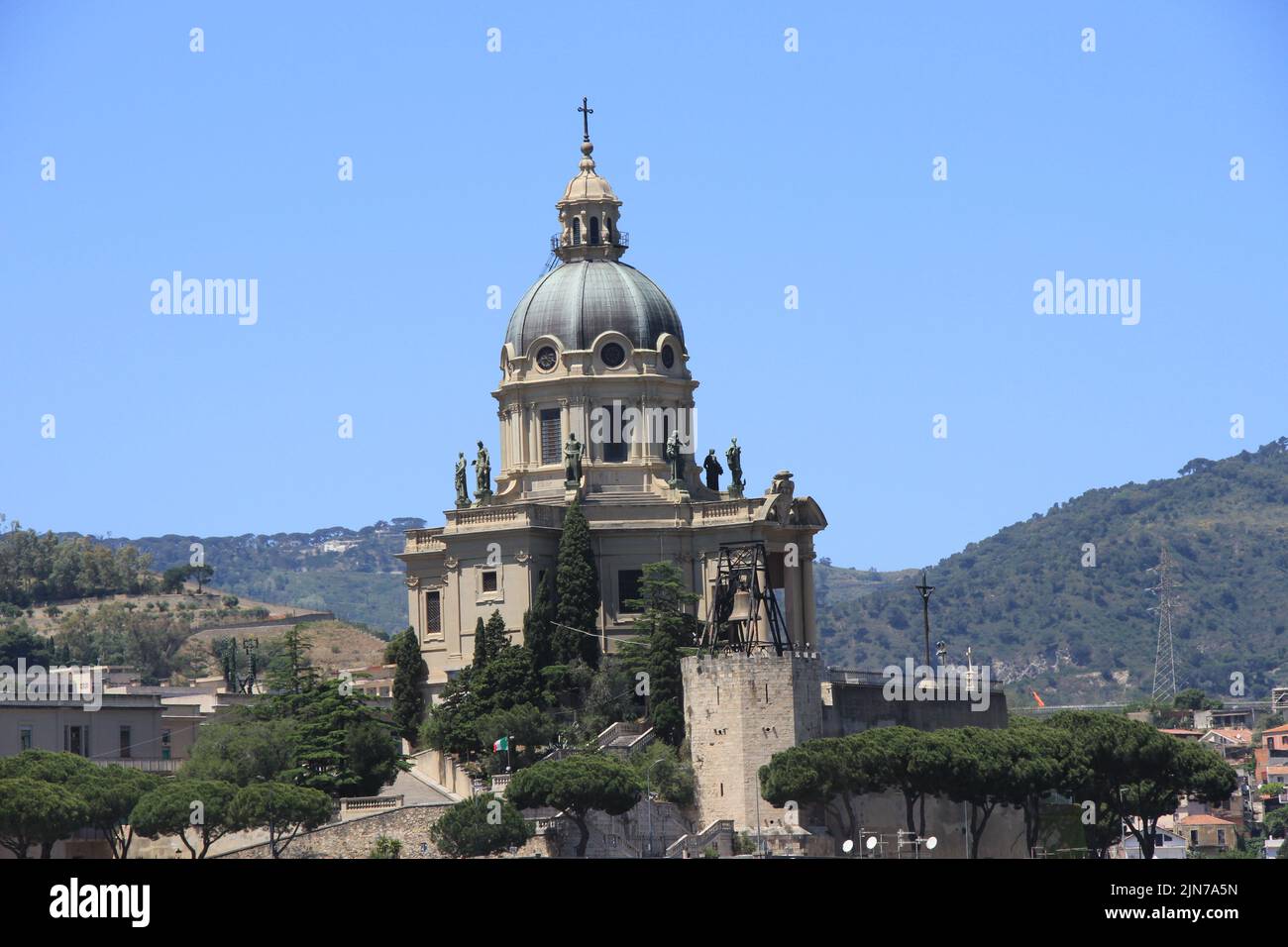 Aspekte des Glockenturms von Messina Stockfoto