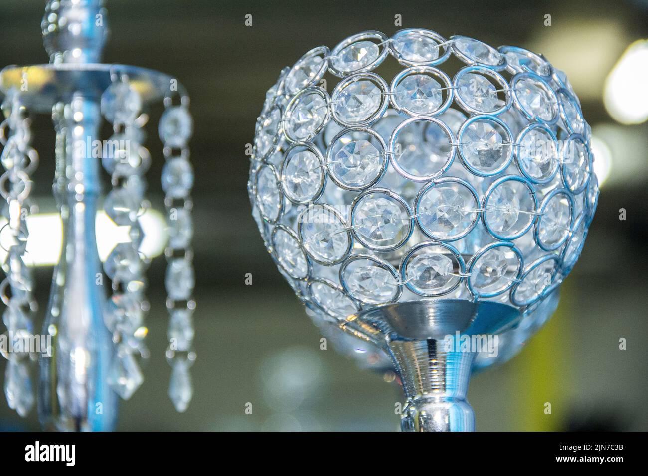 Kristallkugel zur Dekoration Stockfoto