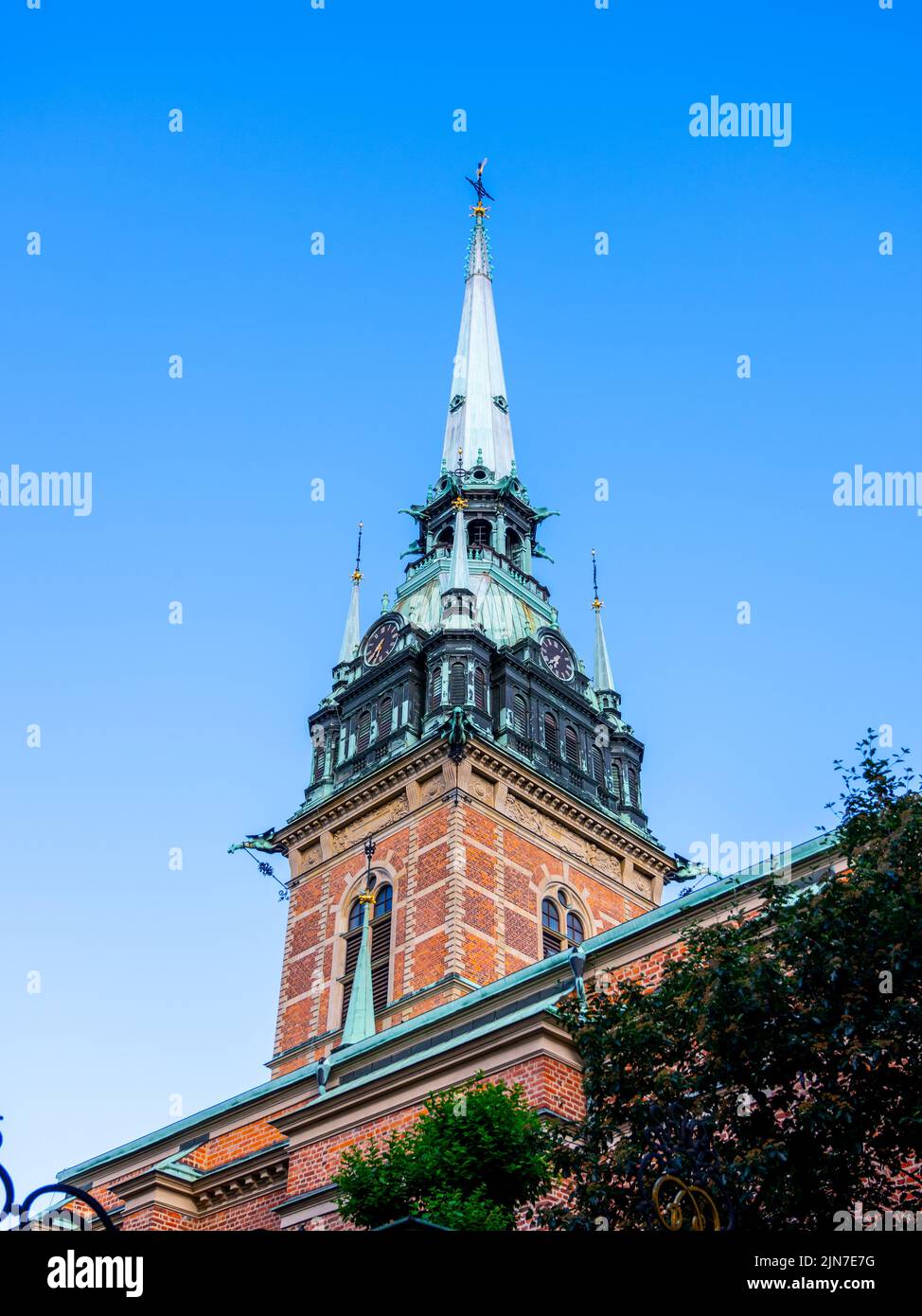 Die deutsche Kirche in Stockholm Stockfoto