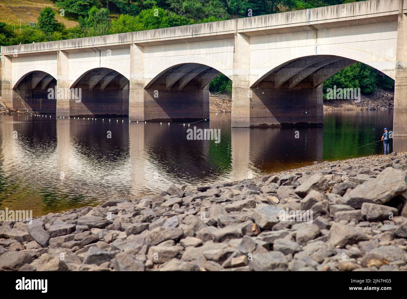 Ladybower Reservoir Juli 2022 Stockfoto