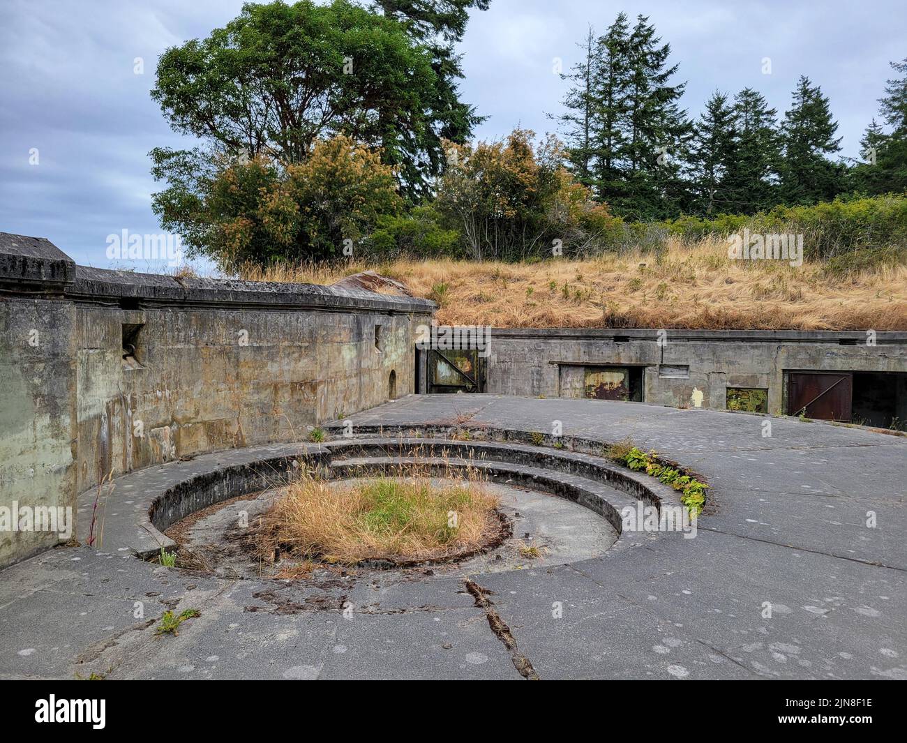 Teil eines wunderschönen Fort worden Historical State Park in Port Townsend, Washington Stockfoto