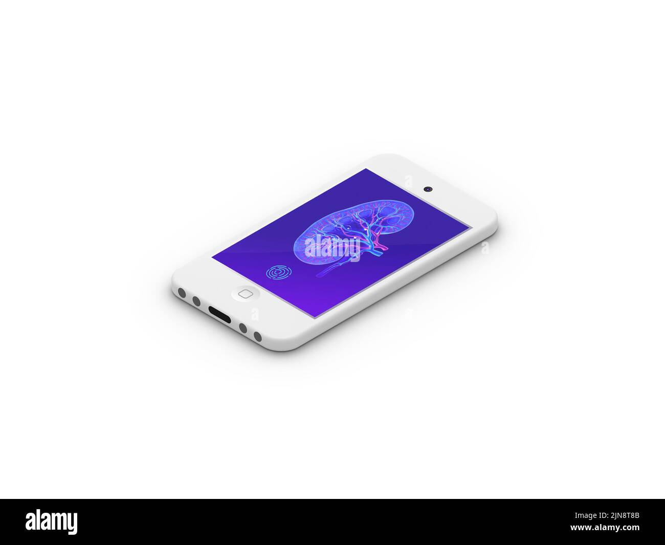 Nephrologe isometrisches 3D Illustrationskonzept für Banner, Website, Landing Page, Anzeigen, mobile Apps, medizinische Online-Hilfe, Grafik Stockfoto