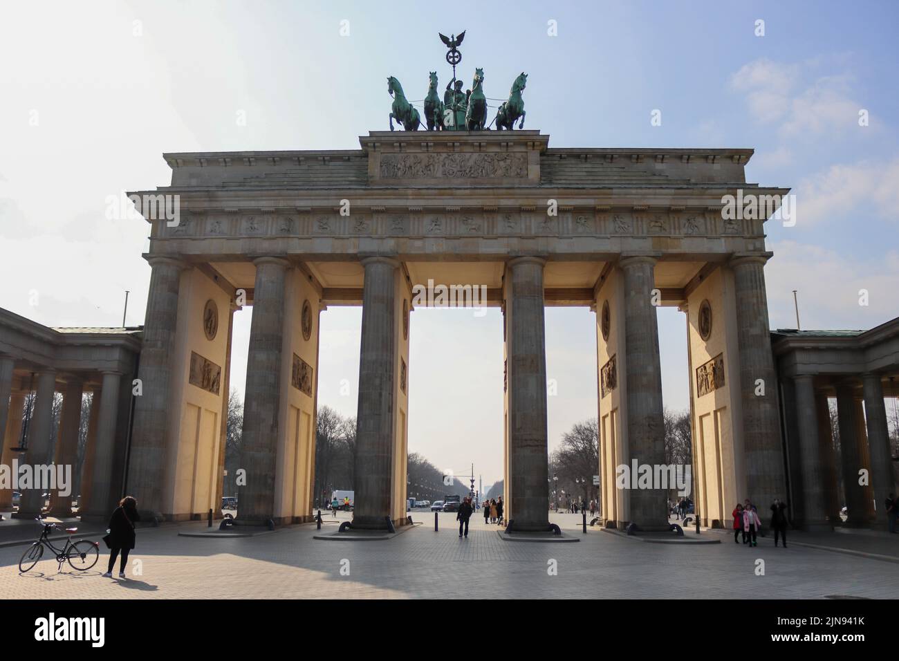 Brandenburger Tor Berlin Stockfoto