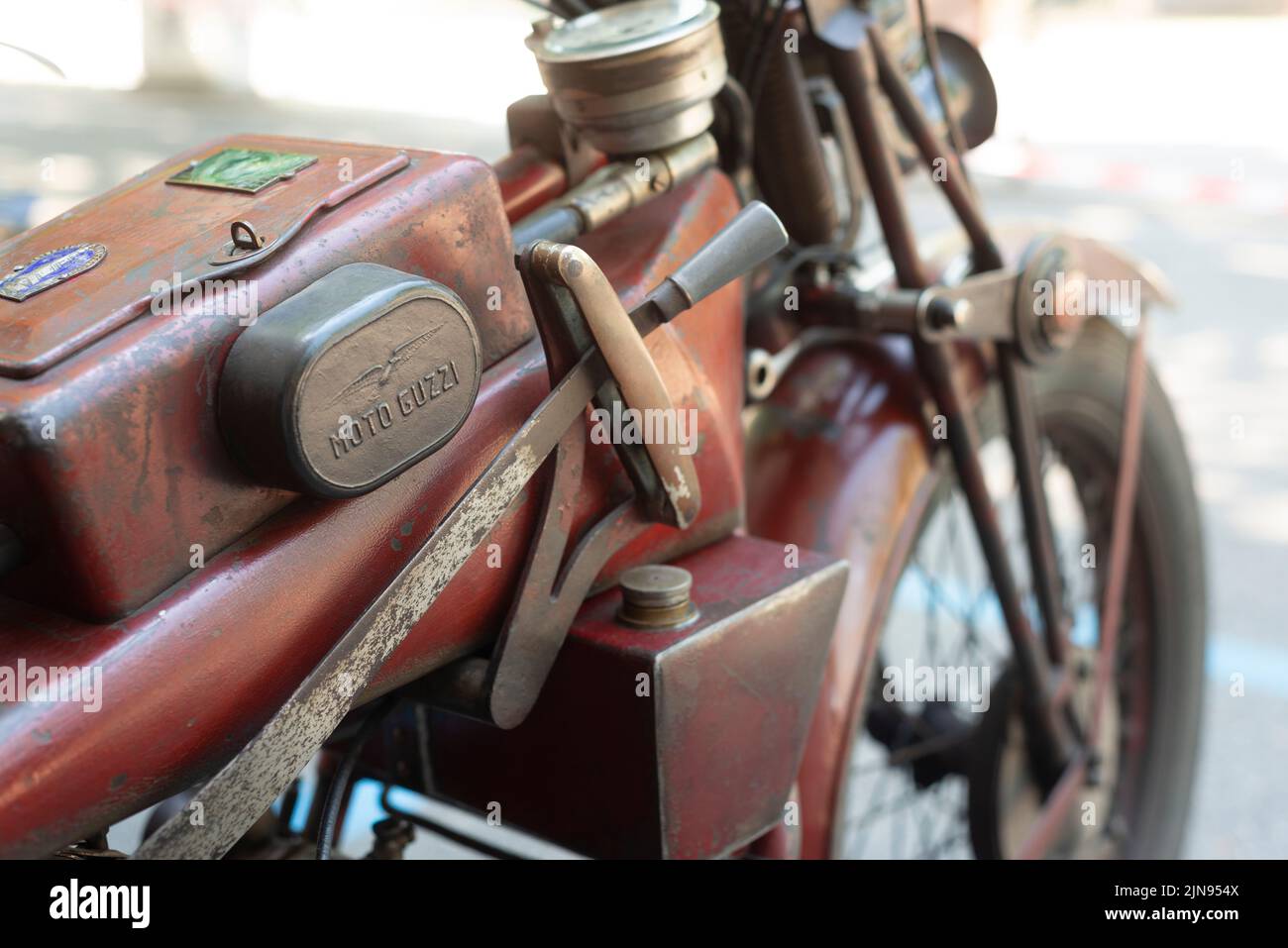 1928 Moto Guzzi Sport 500 ccm. Stockfoto