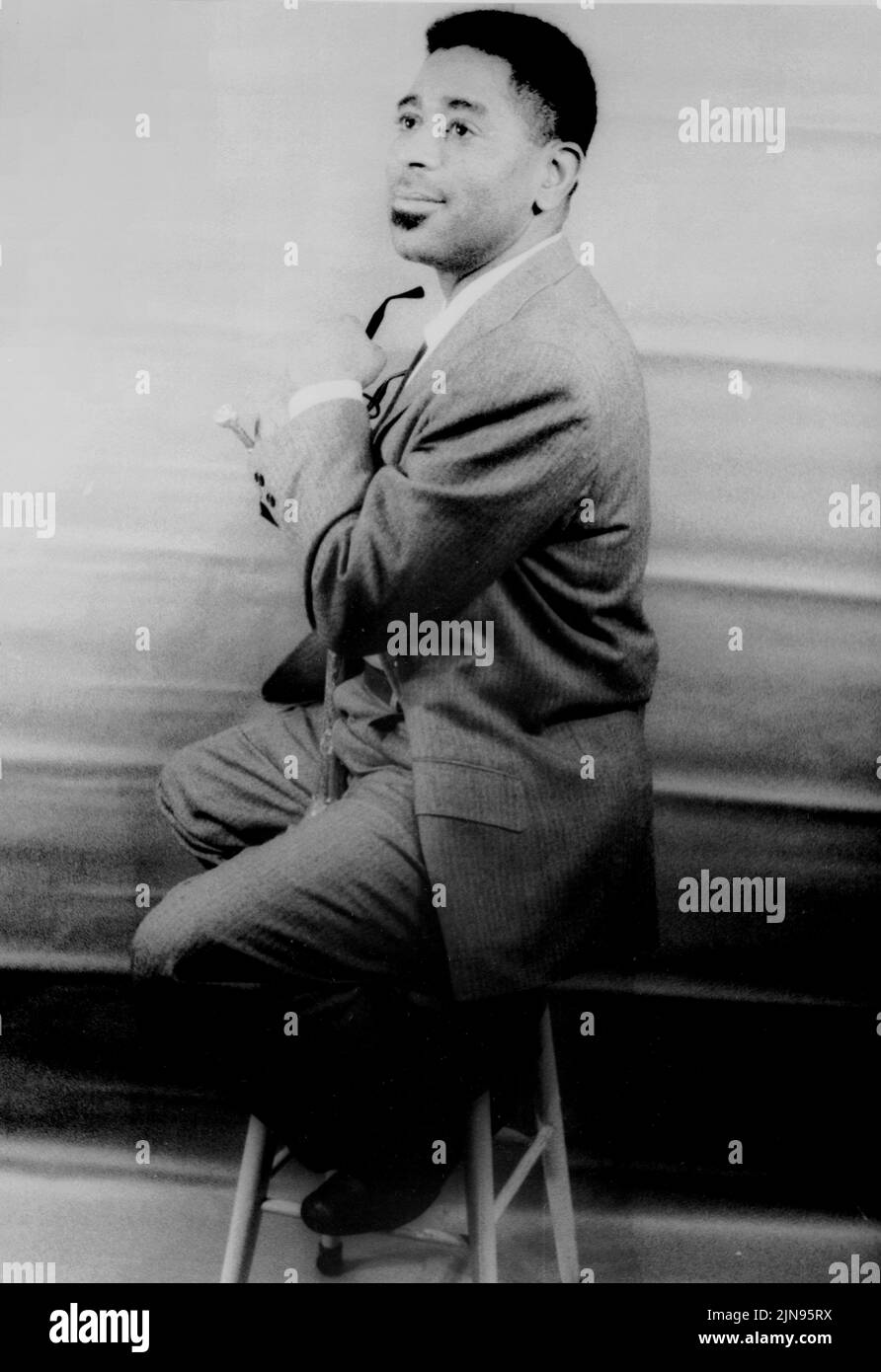 USA - 02 Dez 1955 - Porträt des Jazz Musiker Dizzy Gillespie (John birks 1917-1993) - Foto von Carl Van Vechten/Atlas Foto Archiv Stockfoto