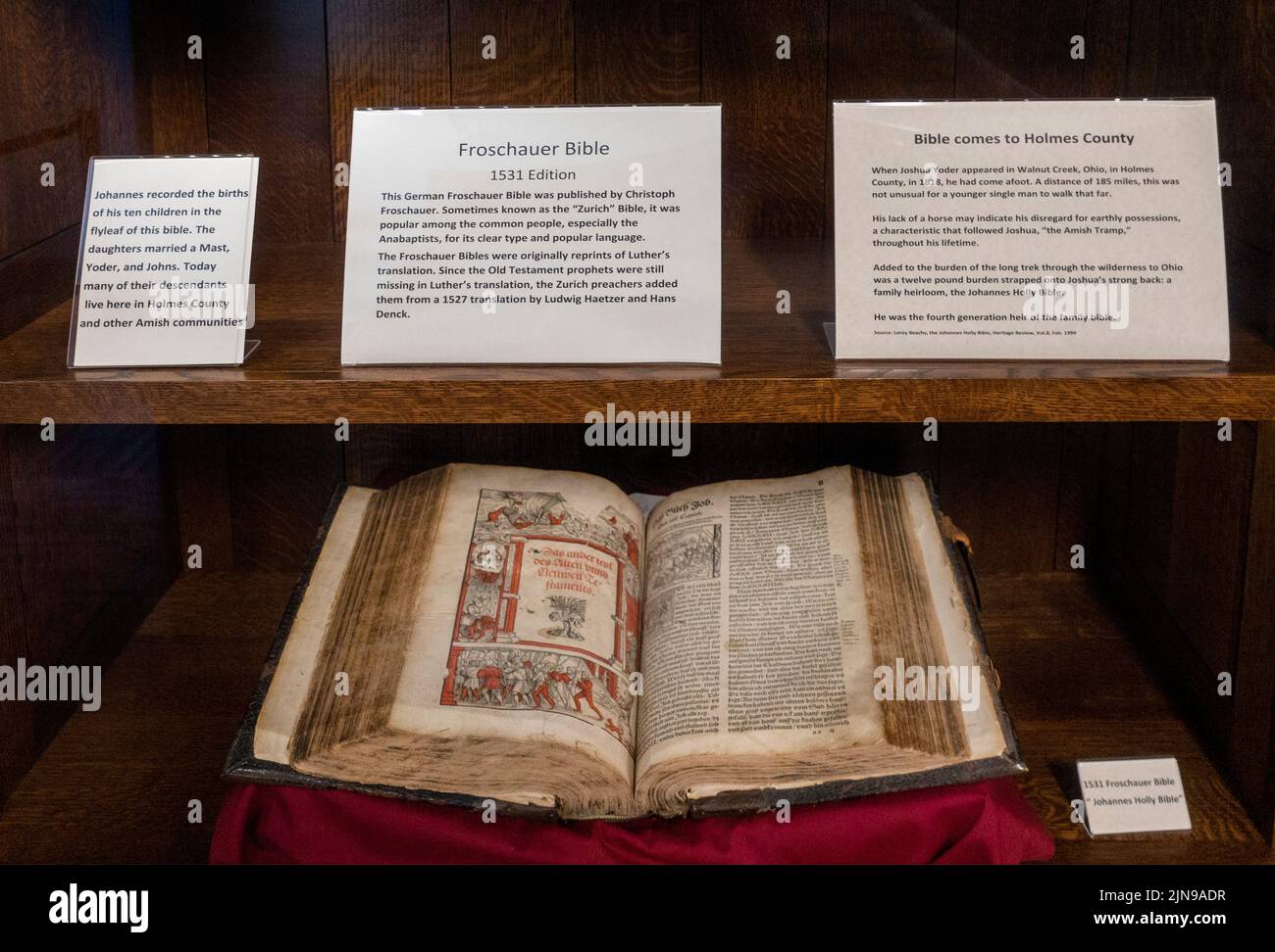Das Amish & Mennonite Heritage Centre in Holmes County in Berlin Ohio Stockfoto