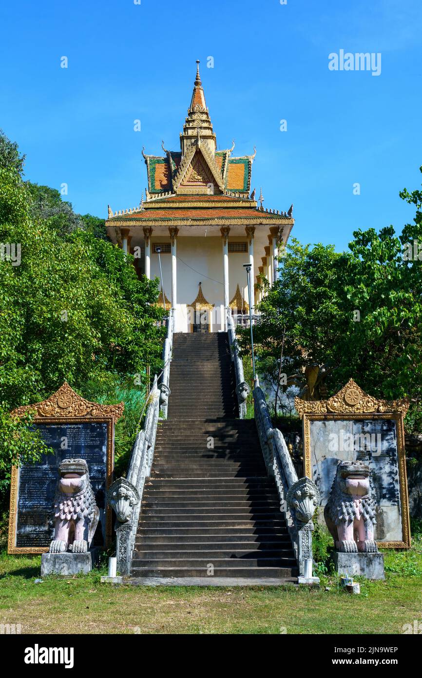 Kambodscha. Der Badeort Kep. Provinz Krong Kep. Wat Samathi Pagode Stockfoto