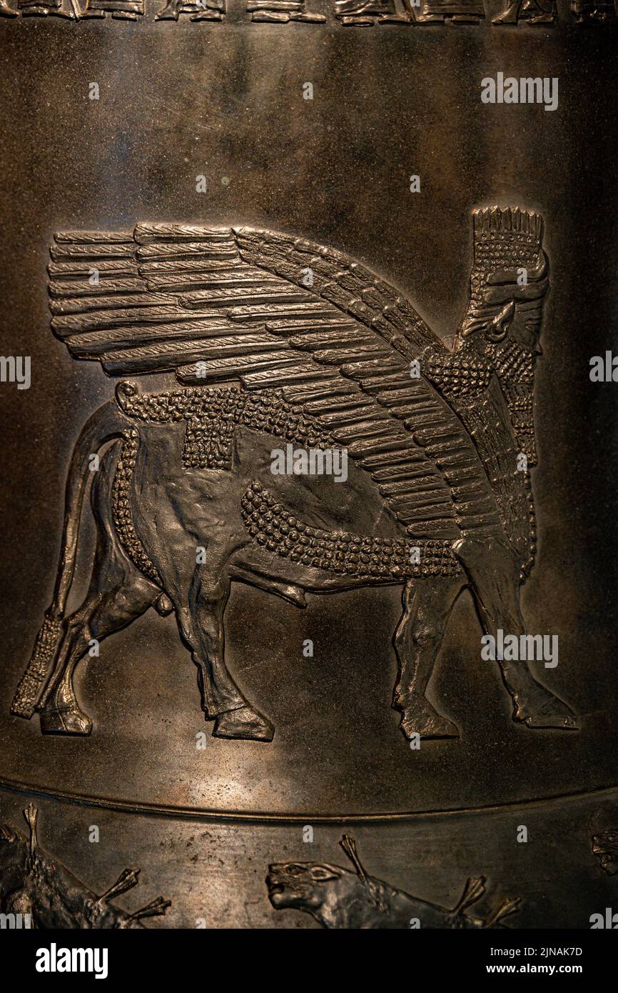 Sargon der große Herrscher von Mesopotamien alte Glocke Stockfoto