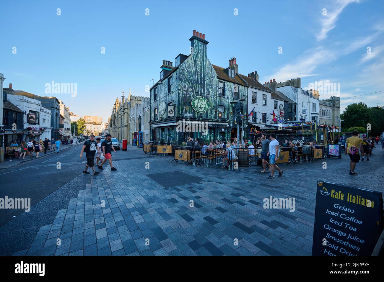 Auf den Straßen von Brighton Stockfoto