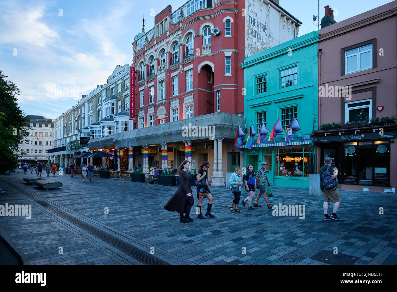 Auf den Straßen von Brighton Stockfoto