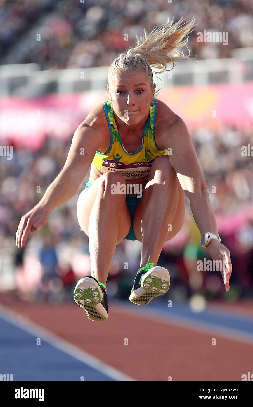 Brooke BUSCHKUEHL aus Australien beim Women's Long Jump - Finale bei den Commonwealth Games in Birmingham 2022 Stockfoto