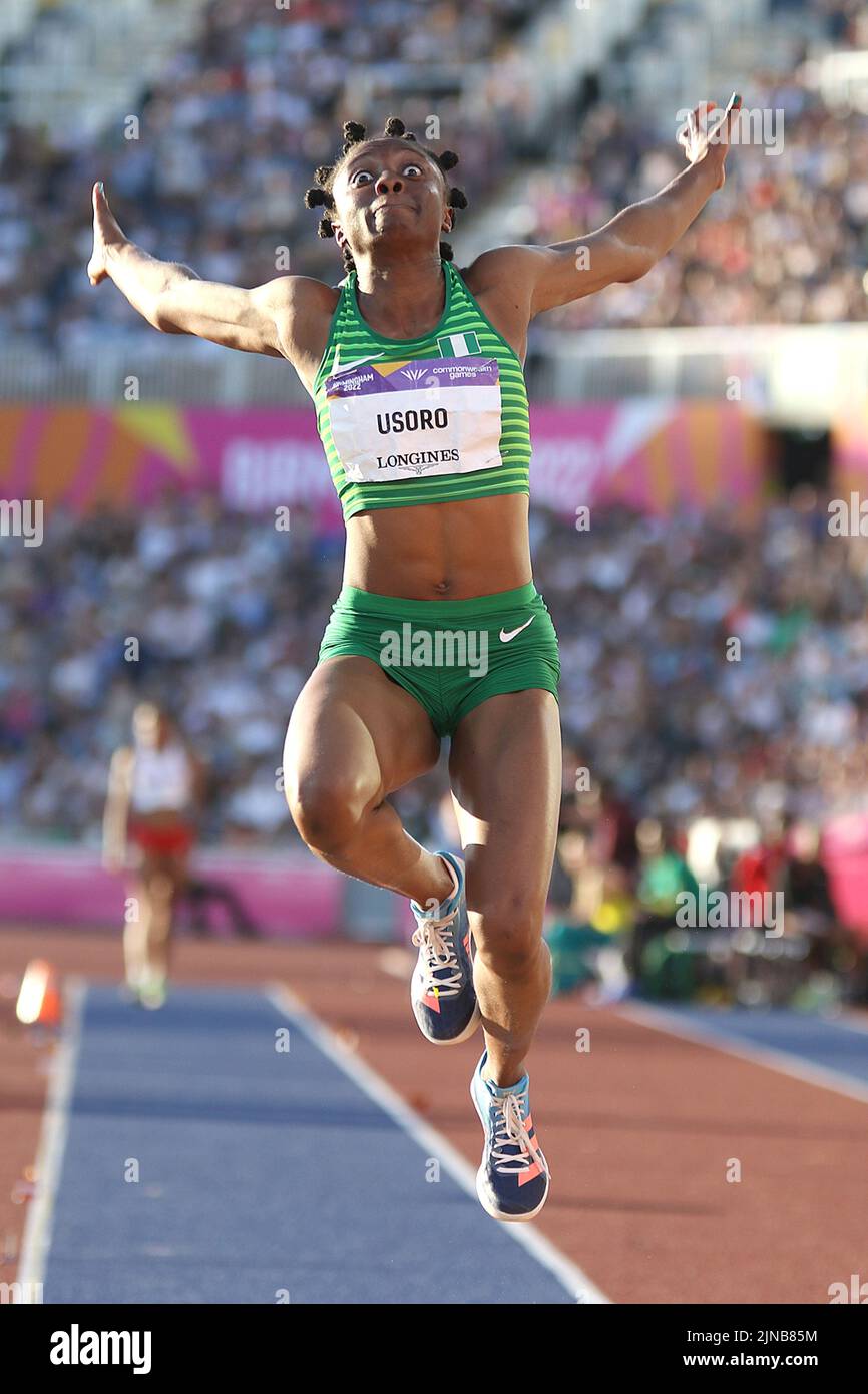 Ruth USORO aus Nigeria beim Women's Long Jump - Finale bei den Commonwealth Games in Birmingham 2022 Stockfoto